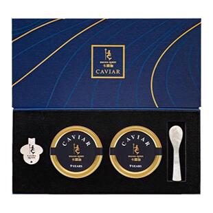 卡露伽臻享系列9年鲟鱼子酱双罐礼盒10g*2罐caviar即食送礼高端