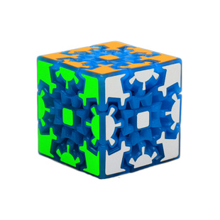 泛新齿轮三阶魔方3阶夜光奇艺疯狂金字塔齿轮圆柱球学生玩具魔方