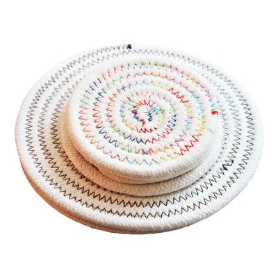 耐热防烫锅垫棉线编织