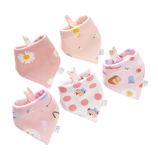 婴幼儿三角巾纯棉口水巾新生儿防吐奶水围嘴全棉围兜男女宝宝围巾