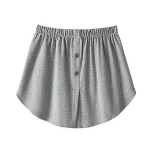 屁帘女士春季新款纯棉叠穿遮下摆穿搭神器打底短裙搭配卫衣半身裙