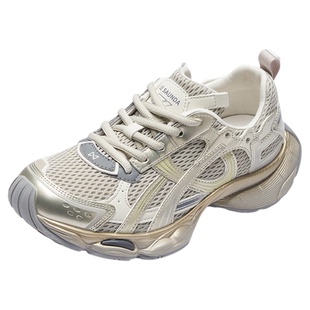 莱尔斯丹奥莱厚底老爹鞋春夏新款圆头时尚增高运动休闲鞋女39901