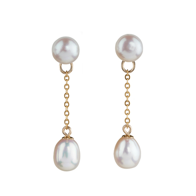 赛赛莉安温柔通勤气质珍珠耳环