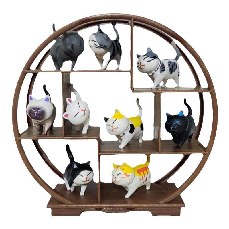 头可转起司猫猫咪仿真猫屏幕摆件