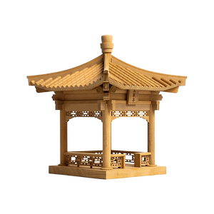 晚峰故宫玉翠亭榫卯拼装模型中国古建筑模型手工拼搭斗拱教具礼物