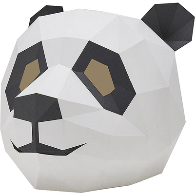 创意熊猫DIY熊猫DIY头套纸模派对