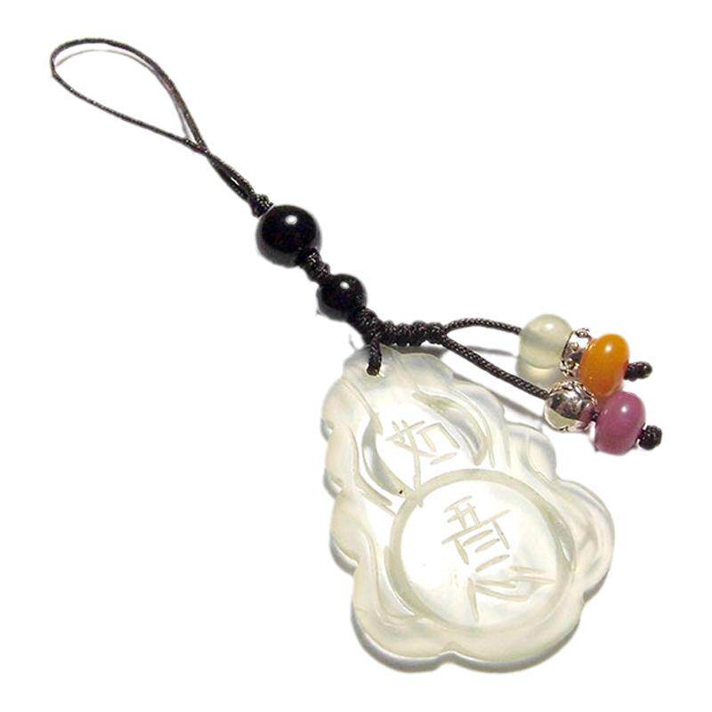 岫玉吉祥如意葫芦手机链吊坠中国手机挂件/手机链