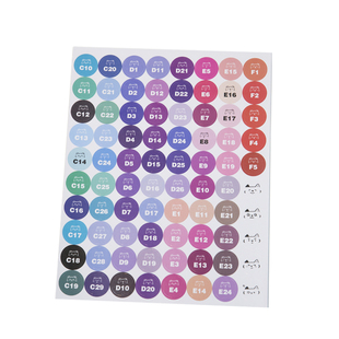 拼豆色号贴纸295色标签贴色卡镊子漏斗工具套装可爱221色分类收纳