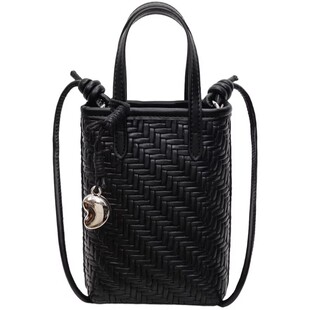 金金兔精致超火小众编织包包女简约百搭日韩风格斜挎包手拎手机包