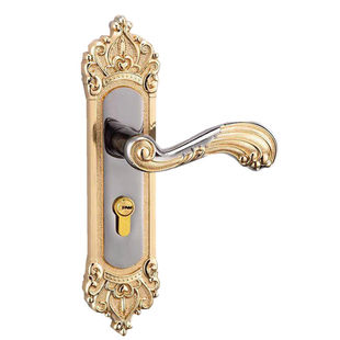 小50轴承门锁具欧式仿古黄古铜卧室内房间套装钢木门执手复古装修