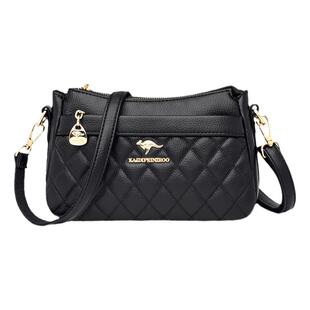 正品真皮中年妈妈包包斜挎包2026新款潮百搭时尚单肩女士牛皮小包