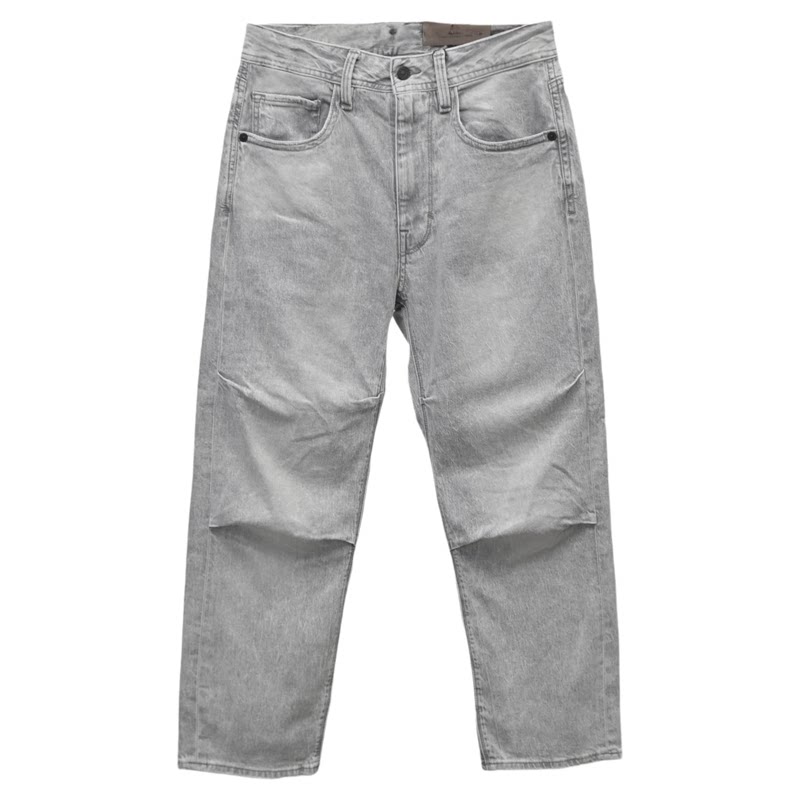 ABLEJEANS直筒薄款浅灰牛仔裤