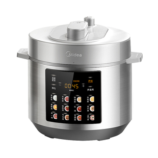 美的电压力锅6L升家用不锈钢2025新款炫彩屏菜单高压锅正品旗舰