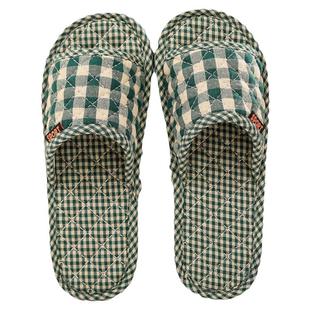 新款居家布艺布底布拖鞋女木地板静音春夏秋冬四季情侣软底可机洗