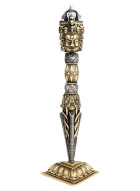 金刚撅带底座纯铜金刚杵平安吉祥