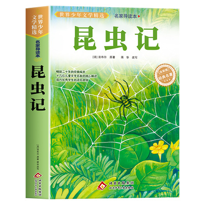 昆虫记正版原著完整版法布尔著全集小学生三四年级必读的课外书老师推荐美绘少儿版人民儿童文学教育阅读书籍山东美术出版社上
