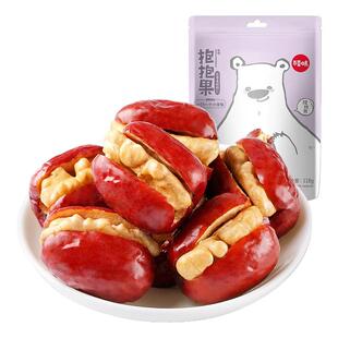 百草味抱抱果灰枣夹核桃118g枣夹核桃枣仁派大红枣核桃