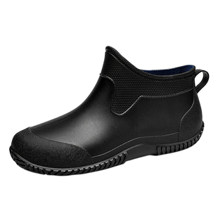 厨师鞋子男中高帮长筒雨鞋防滑防水防油靴子劳保酒店餐厅后厨工作