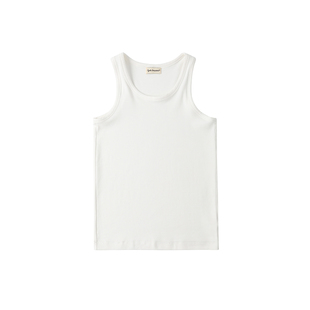 Cycle Document 高密棉 亲肤透气/極简白色打底内搭无袖吊带背心