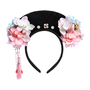 格格发箍宫廷风贵人旗头头箍甄嬛传娘娘贵妃洗脸发卡成人汉服头饰