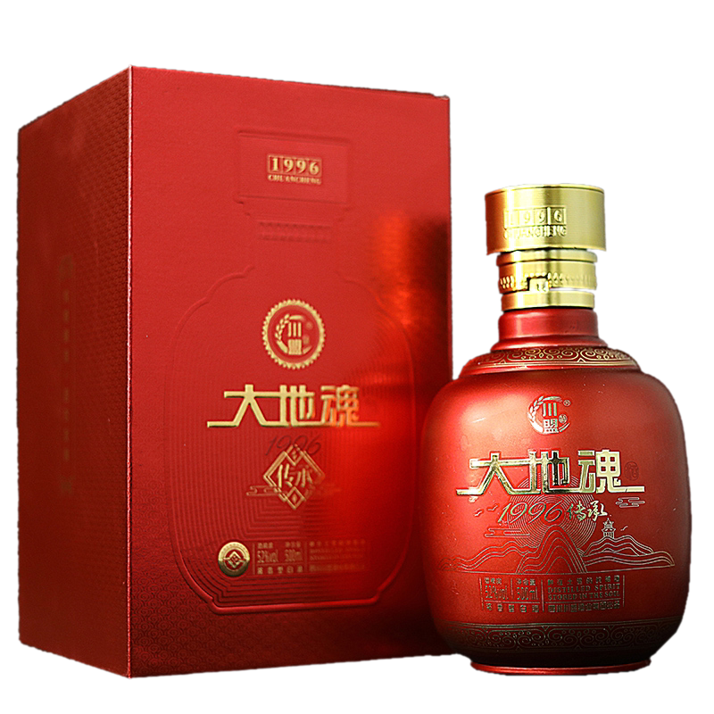 大地魂500ml52度洞藏白酒礼品盒