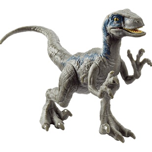 美泰侏罗纪世界3恐龙单个装仿真动物模型迅猛龙双冠龙男孩玩具