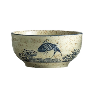 家用陶瓷面碗釉下彩饭碗汤碗大号一人一个专用碗餐具拌饭碗面条碗