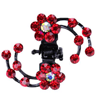 韩国百搭水钻夹子头饰成人盘发