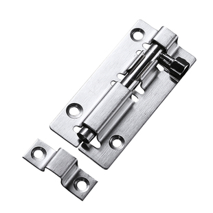 304不锈钢插销门栓门扣锁木门窗防盗锁卫生间加厚明装老式门闩