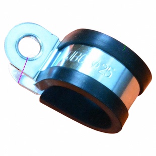 TJBC连胶条卡箍带胶卡箍线卡管卡固定卡20mm带宽螺丝安装水管喉箍