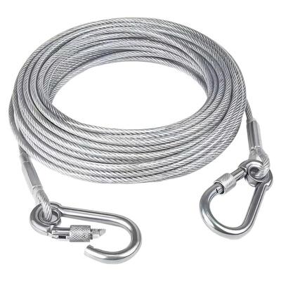 户外加粗不锈钢晾衣绳挂钩钢丝绳