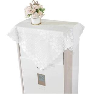 唯米99简约现代家用蕾丝刺绣布艺方形立柜机空调罩套防尘布遮盖巾