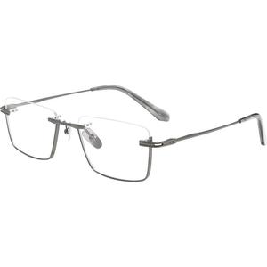 纯钛近视眼镜框男款可配度数散光日系小众高级感超轻半框商务镜架