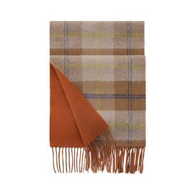 万事利100%绵羊毛保暖围巾