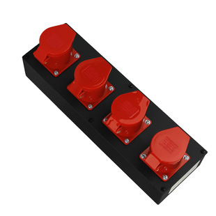 注塑机烘箱工业插座3孔4孔5孔32A接线盒2/3/4/5位金属电源强电盒