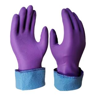 保暖洗碗手套防水橡胶加绒加厚洗衣服塑胶皮乳胶厨房耐用清洁家务