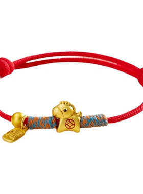 爆款马年手链马上有钱手绳手工编织本命年小马红绳马上发财手串