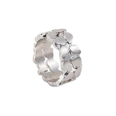 盐岛双层葫芦戒指中式高级感轻奢个性小众设计闭口素圈旺财运尾戒