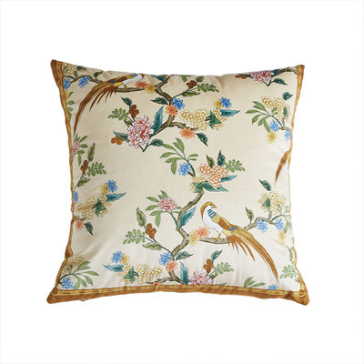 冉忆花鸟抱枕沙发车载午睡中国