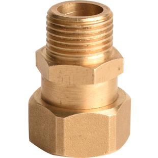 4分转6分变径内外丝活接头双内丝活直接头热水器水管件黄铜接头