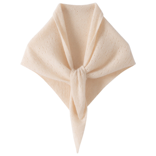 2025新款纯山羊绒围巾女护颈披肩时尚三角型领巾保暖小围脖