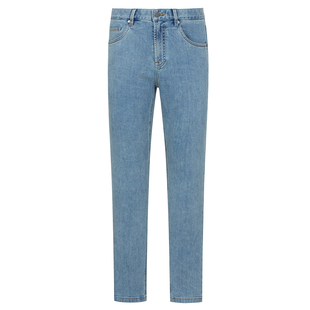 【商场同款】东博利尼秋冬新款男士水洗蓝微弹牛仔裤舒适直筒长裤