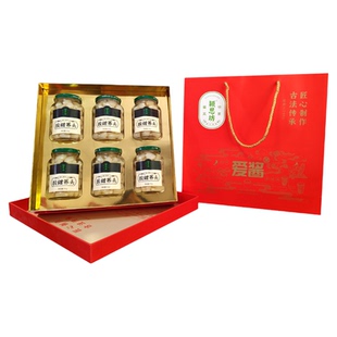 颍思坊酸甜荞头352g*6瓶礼盒装茭头年货送礼倍有面开瓶即食酱腌菜