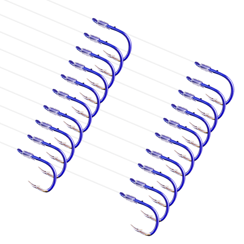 鱼钩绑好子线双钩成品套装钓鱼袖钩全套伊势尼伊豆金袖渔具鲫鱼钩