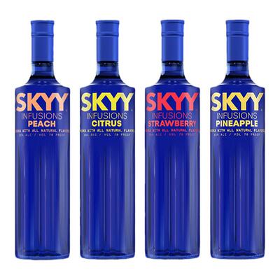 skyy深蓝伏特加水果风味组合