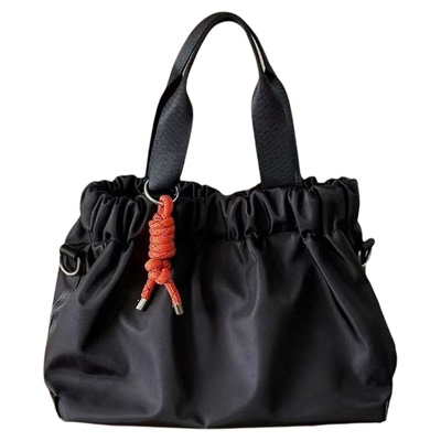 韩版尼龙布高质感简约中号托特包