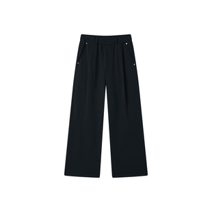 UTIMUS/西裤版型 单褶铆钉卫裤春夏毛圈380克宽松直筒运动休闲裤