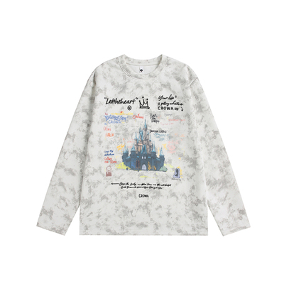 美式长袖t恤男秋季重磅圆领