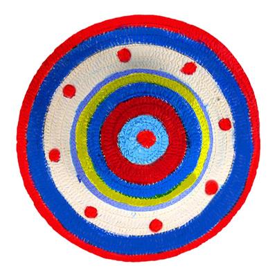 儿童diy手绘草帽教师创意挂饰