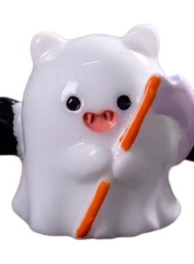 万圣复活节幽灵南瓜微景观摆件